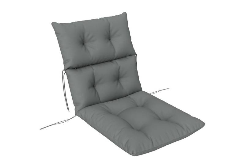 MC Star Sitzkissen 115x56 cm Stuhlkissen mit Bindebänder, Rückenlehne von MC Star