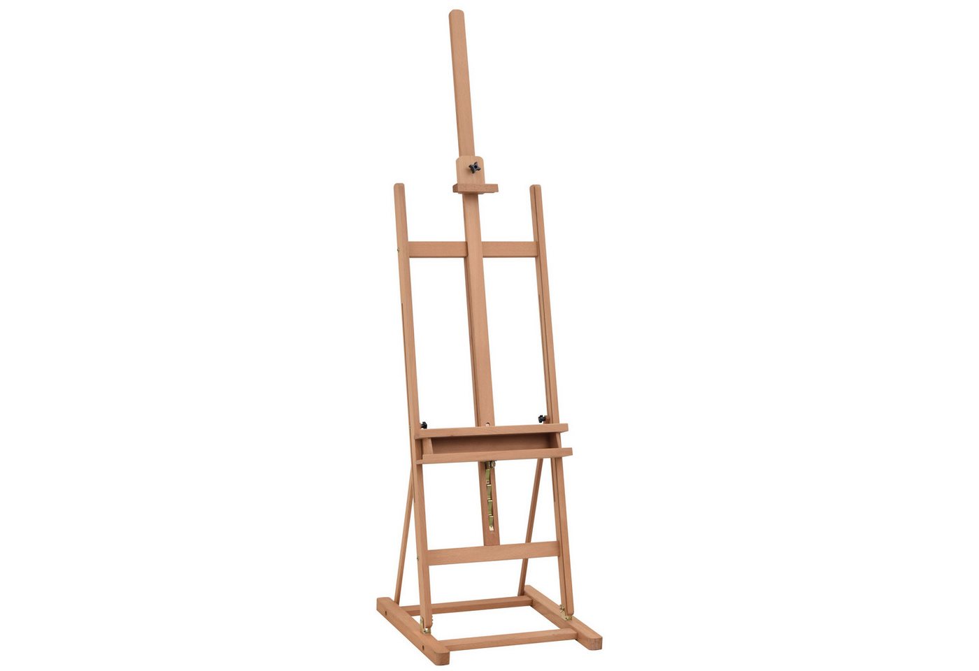 MC Star Staffelei Atelierstaffelei aus Buchenholz, Höhen- und Winkelverstellbar, mit Ablagefach, Natur, 53x50,5x171-230cm MC Star Staffelei Atelierstaffelei aus Buchenholz, Höhen- und Winkelverstellbar, mit Ablagefach, Natur, 53x50,5x171-230cm von MC Star