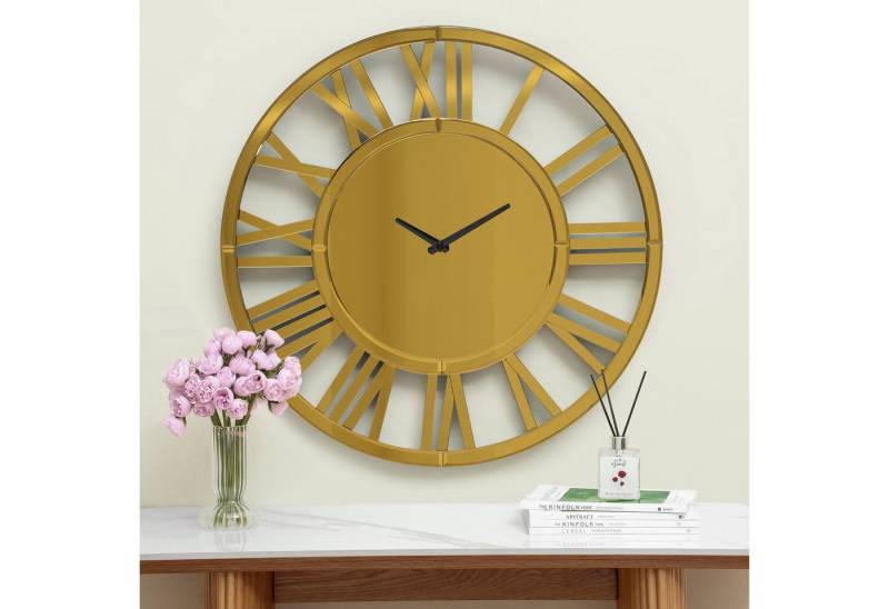 MC Star Wanduhr Moderne runde aus Glas von MC Star