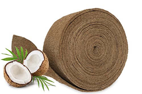 MC.Sammler Kokosmatte Winterschutz Kälteschutz für Pflanzen | Meterware 25 cm / 50 cm / 100 cm (Breite) | Kokos-Filzmatte für Kübelpflanzen 100% biologisch abbaubar | 25cm x 10m | 7mm dick von MC.Sammler