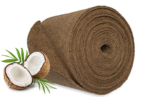 MC.Sammler Kokosmatte Winterschutz Kälteschutz für Pflanzen | Meterware 25 cm / 50 cm / 100 cm (Breite) | Kokos-Filzmatte für Kübelpflanzen 100% biologisch abbaubar | 50cm x 5m | 7mm dick von MC.Sammler