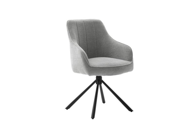 MCA Furniture Armlehnstuhl Kasama ca. 62 x 91 x 62 cm in Stoff hellgrau von MCA Furniture
