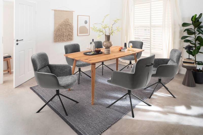 MCA Furniture Armlehnstuhl TURA ca. B60 H88 T67 cm in Stoff/Leder olive MCA Furniture Armlehnstuhl TURA ca. B60 H88 T67 cm in Stoff/Leder olive von MCA Furniture