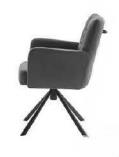 MCA Furniture Armlehnstuhl WINSTON ca. 62x87x68cm in Stoff Vintagelook anthrazit von MCA Furniture