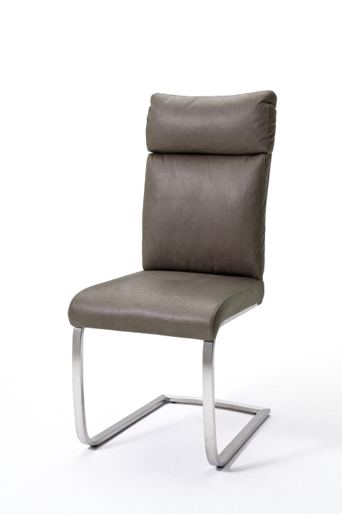 MCA Furniture Schwingstuhl Rabea ca. 46x106x62cm Stoff antiklook braun von MCA Furniture