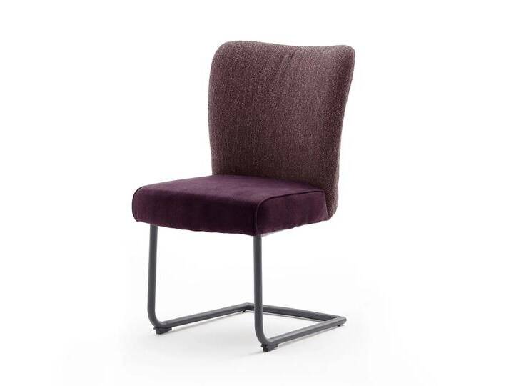 2er Set Schwingstuhl Santiago Webstoff merlot von MCA-furniture