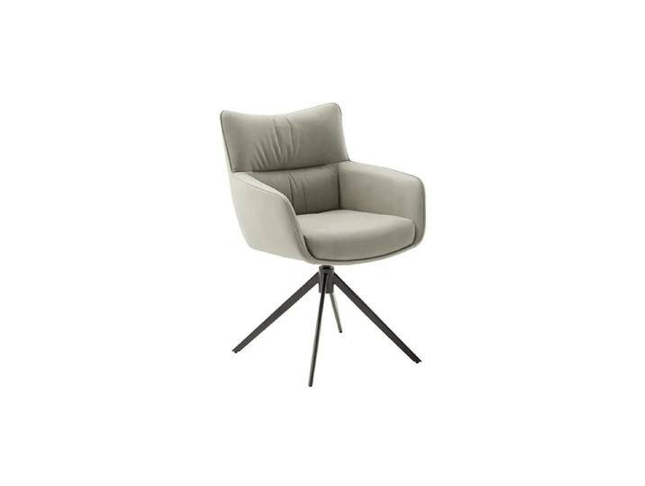 2er Set Stuhl Limone 2 mit Armlehnen drehbar weiß / creme von MCA-furniture