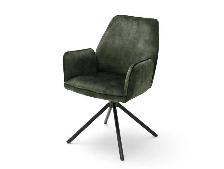 2er Set Stuhl Ottawa mit Armlehnen Samt olive von MCA-furniture