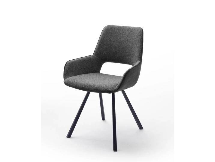2er Set Stuhl Parana mit Armlehnen charcaol von MCA-furniture