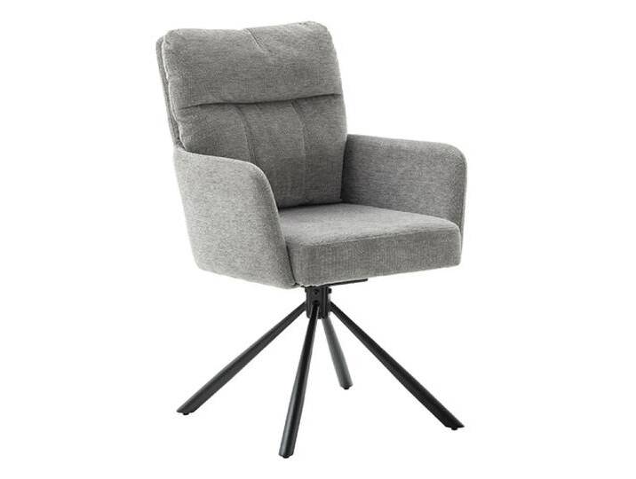 2er Set Stuhl Utica mit Armlehnen drehbar grau 2er Set Stuhl Utica mit Armlehnen drehbar grau von MCA-furniture