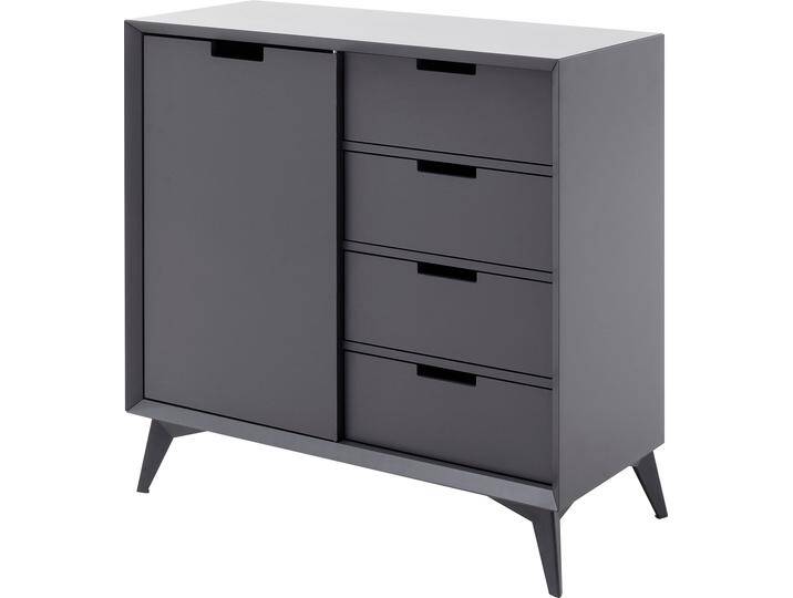 Highboard MCA FURNITURE Netanja , grau (grau matt), B:93cm H:92cm T:40cm, Holzwerkstoff, Sideboards, Breite ca. 93 cm von MCA-furniture