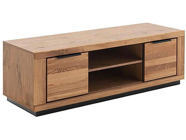 Lowboard MCA LIVING Greno TV-Lowboard II , beige (naturfarben), B:163cm H:52cm T:54cm, Holzwerkstoff, Massivholz, Sideboards, durchgehende Lamelle von MCA-furniture