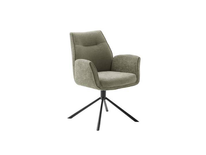 MCA DIVERIA 4 Fuß Stuhl mit Armlehnen Stahl/Stoffbezug 360° von MCA-furniture