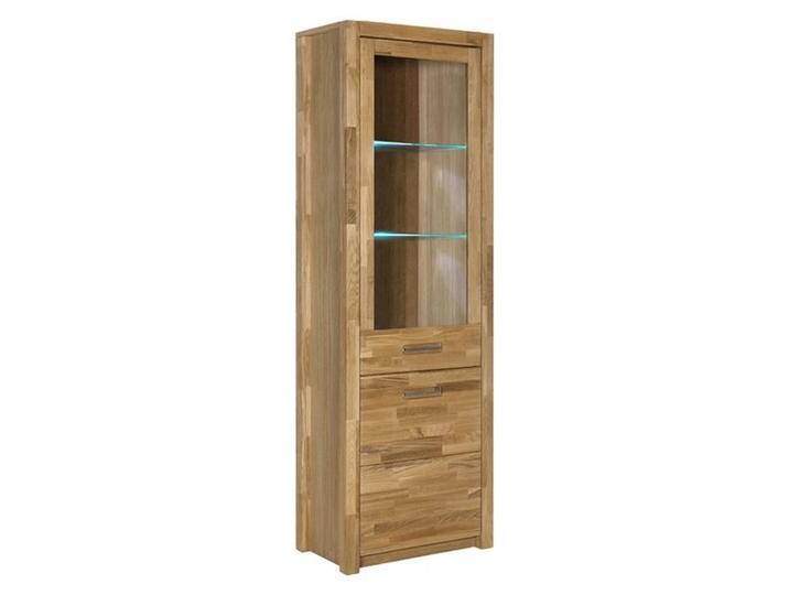 MCA Fenja Vitrine mit Beleuchtung 66x40x203cm Natur von MCA-furniture