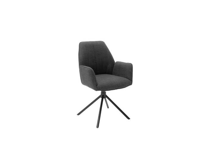 MCA Furniture Armlehnstuhl Pemba, Webstoff anthrazit, 4-Fuß-Geste von MCA-furniture