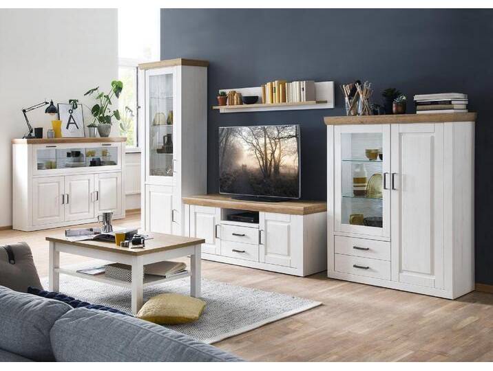 MCA Furniture Wohnkombination Brixen in Pinie Aurelio/Grandson Oa von MCA-furniture