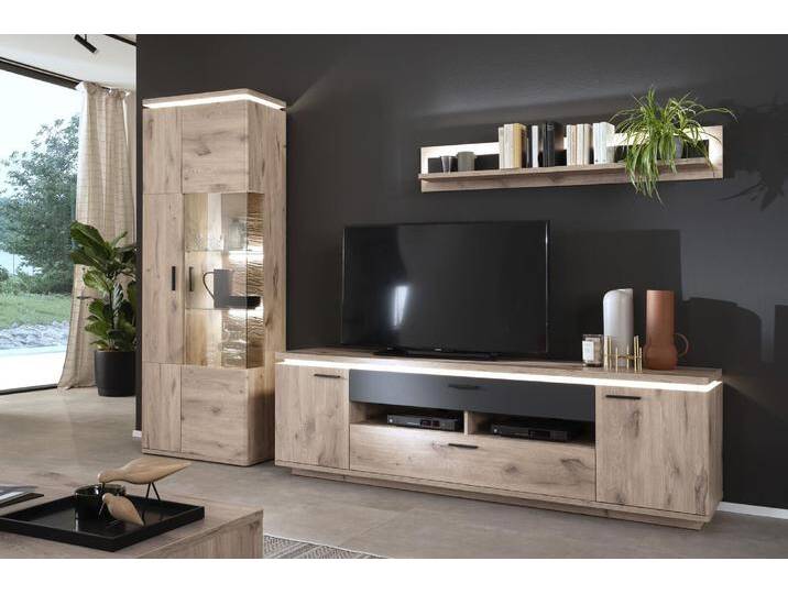 MCA Furniture Wohnkombinationnation Modena in Viking Oak/Absatz a von MCA-furniture