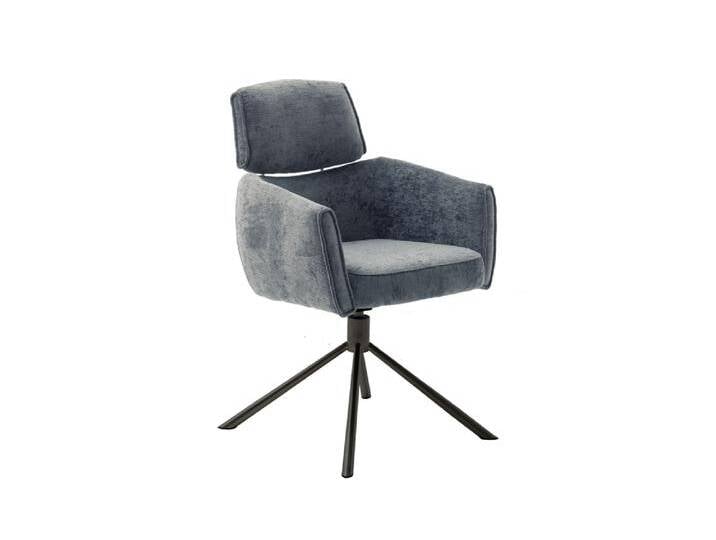 MCA QUEBEC 4 Fuß Stuhl mit Armlehnen und Griff Stahl/Stoffbezug von MCA-furniture