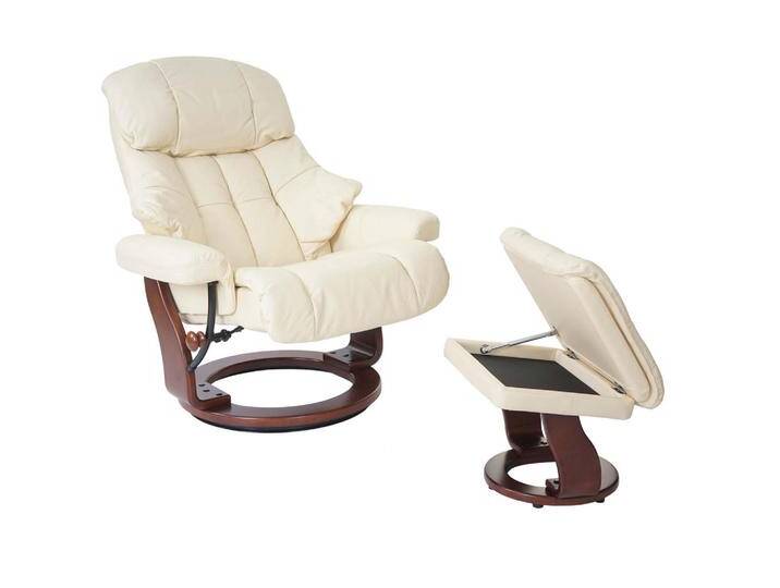 MCA RELAXSESSEL, Beige, Leder, 97x112x88 cm, Wohnzimmer, Sessel, Relaxsessel von MCA-furniture