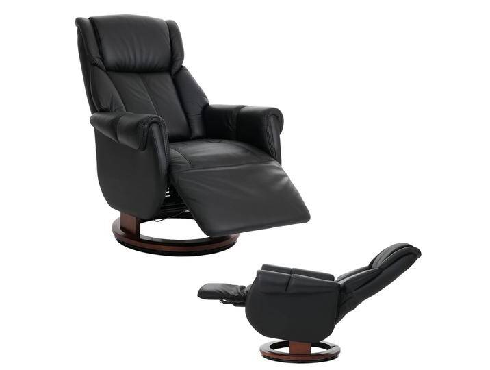 MCA Relaxsessel + Aufstehhilfe HWC-N58, Fernsehsessel Liegesessel Fußstütze Holz Leder Schwarz, Holz walnussfarben MCA Relaxsessel + Aufstehhilfe HWC-N58, Fernsehsessel Liegesessel Fußstütze Holz Leder Schwarz, Holz walnussfarben von MCA-furniture