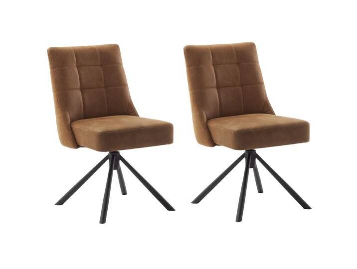 MCA furniture 2er Set Esszimmerstuhl Winston 360° drehbar mit Rückholfunktion Bezug Vintagelook und Gestell schwarz mit Taschenfederkernsitz MCA furniture 2er Set Esszimmerstuhl Winston 360° drehbar mit Rückholfunktion Bezug Vintagelook und Gestell schwarz mit Taschenfederkernsitz von MCA-furniture