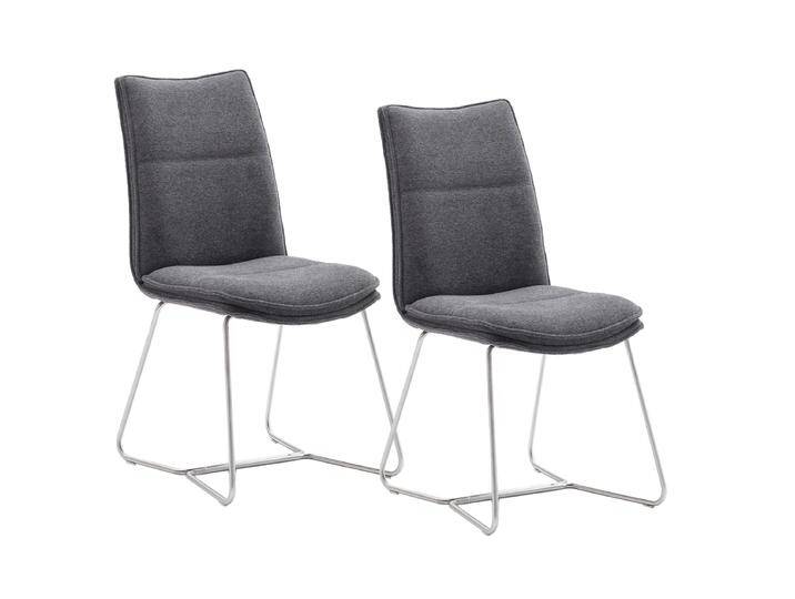 MCA furniture 2er-Set Polsterstuhl Hampton Bezug in Chenille Optik Bezugsfarbe wählbar Gestell Doppelkufe Edelstahl Stuhl im 2er Set MCA furniture 2er-Set Polsterstuhl Hampton Bezug in Chenille Optik Bezugsfarbe wählbar Gestell Doppelkufe Edelstahl Stuhl im 2er Set von MCA-furniture
