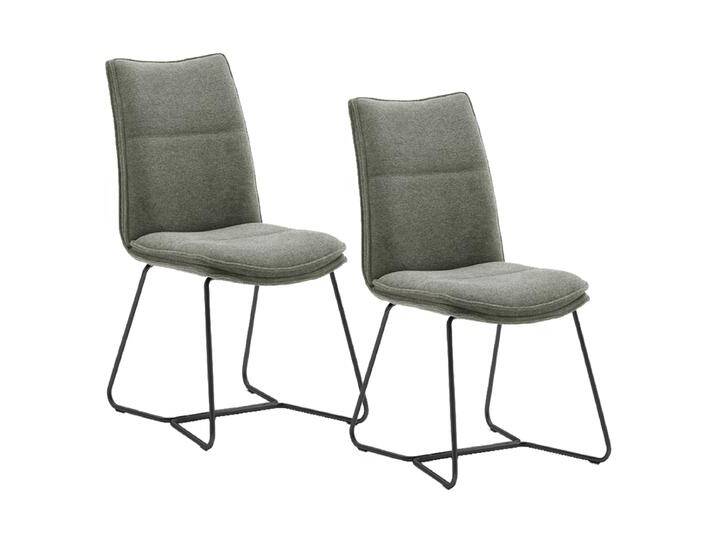 MCA furniture 2er-Set Polsterstuhl Hampton Bezug in Chenille Optik Bezugsfarbe wählbar Gestell Doppelkufe schwarz matt lackiert MCA furniture 2er-Set Polsterstuhl Hampton Bezug in Chenille Optik Bezugsfarbe wählbar Gestell Doppelkufe schwarz matt lackiert von MCA-furniture