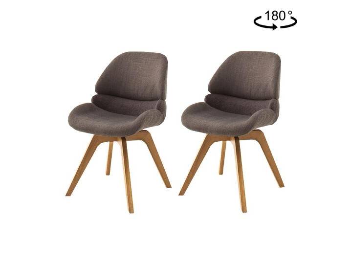 MCA furniture 4-Fuß Stuhl Henderson HE4H69CX im 2er Set mit Bezug cappuchino und einem Gestell in Eiche Massivholz ideal für Ihr Wohnzimmer MCA furniture 4-Fuß Stuhl Henderson HE4H69CX im 2er Set mit Bezug cappuchino und einem Gestell in Eiche Massivholz ideal für Ihr Wohnzimmer von MCA-furniture