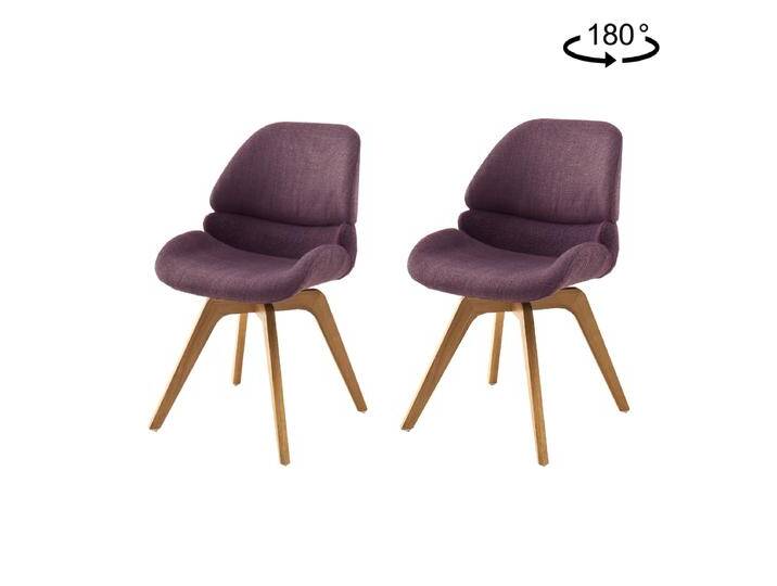 MCA furniture 4-Fuß Stuhl Henderson HE4H69ME im 2er Set mit Bezug merlot und einem Gestell in Eiche Massivholz ideal für Ihr Wohnzimmer MCA furniture 4-Fuß Stuhl Henderson HE4H69ME im 2er Set mit Bezug merlot und einem Gestell in Eiche Massivholz ideal für Ihr Wohnzimmer von MCA-furniture