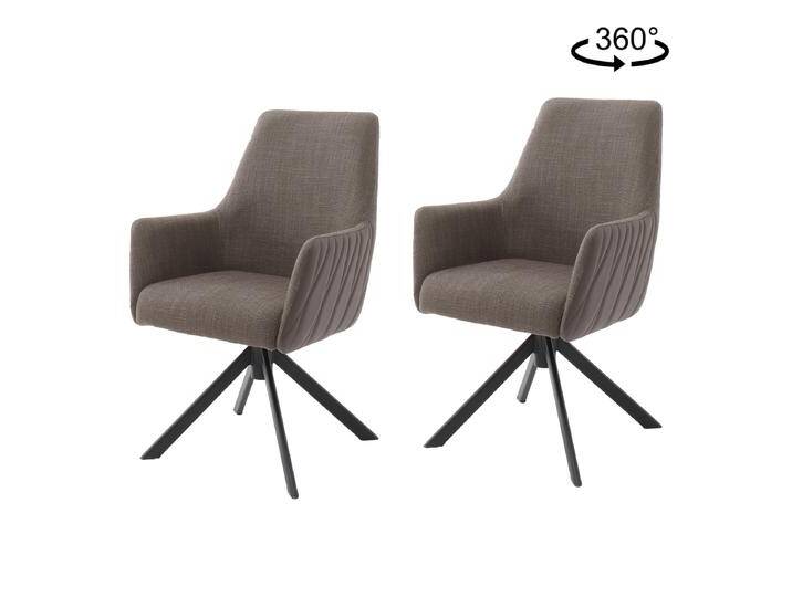 MCA furniture 4-Fuß-Stuhl Reynosa 2er-Set Art.Nr. RY4S41CX Bezug Cappuccino Gestell oval Schwarz matt lackiert mit Drehfunktion MCA furniture 4-Fuß-Stuhl Reynosa 2er-Set Art.Nr. RY4S41CX Bezug Cappuccino Gestell oval Schwarz matt lackiert mit Drehfunktion von MCA-furniture