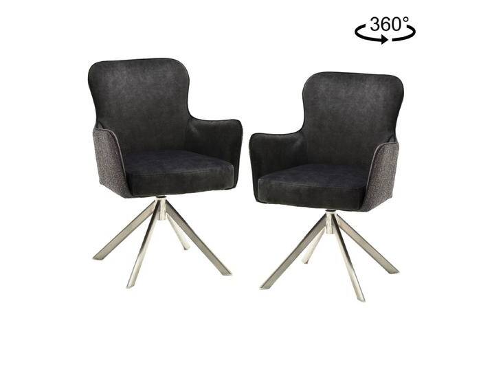 MCA furniture Armlehnstuhl Sheffield mit 4-Fuß-Gestell rund Sitzschale B Luxus-Komfortsitz 360 Grad drehbar Stühle im 2er Set MCA furniture Armlehnstuhl Sheffield mit 4-Fuß-Gestell rund Sitzschale B Luxus-Komfortsitz 360 Grad drehbar Stühle im 2er Set von MCA-furniture