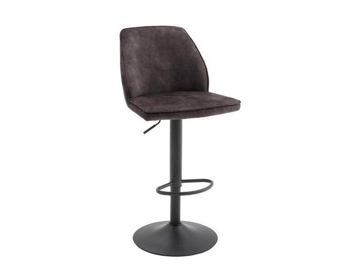 MCA furniture Barhocker 2er Set Barstuhl Ottawa, Vintage Veloursoptik, drehbar, anthrazit (2er-Set), grau von MCA-furniture