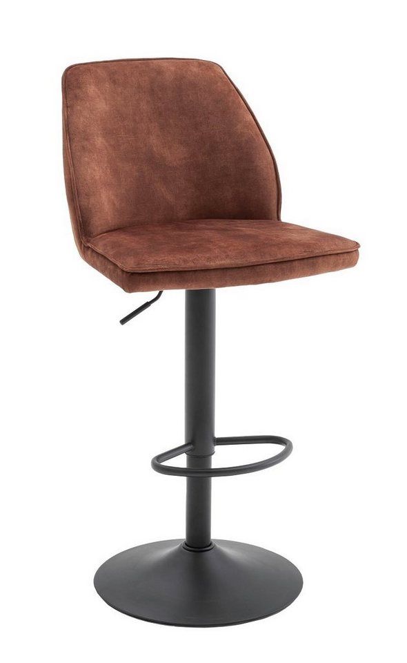 MCA furniture Barhocker 2er Set Barstuhl Ottawa, Vintage Veloursoptik, drehbar, rostbraun (2er-Set) von MCA furniture