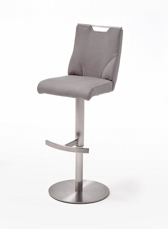 MCA furniture Barhocker Barstuhl Giulia III - Kunstleder Grau - Edelstahl MCA furniture Barhocker Barstuhl Giulia III - Kunstleder Grau - Edelstahl von MCA furniture