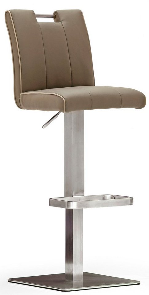 MCA furniture Bistrostuhl BARBECOOL Barhocker Bistrostuhl Tresenhocker, mit Rückenlehne, Bodenplatte eckig, 180° drehbar, Sitzhöhe von 55-80cm MCA furniture Bistrostuhl BARBECOOL Barhocker Bistrostuhl Tresenhocker, mit Rückenlehne, Bodenplatte eckig, 180° drehbar, Sitzhöhe von 55-80cm von MCA furniture