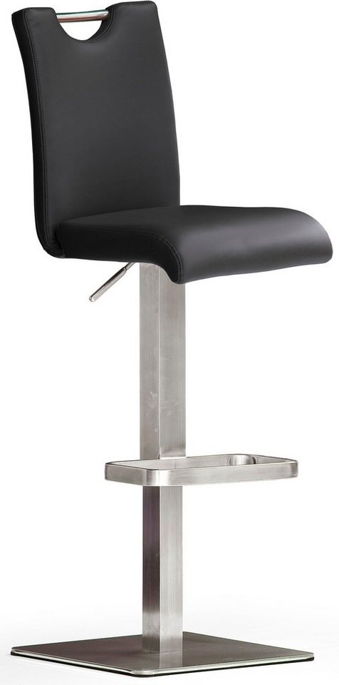 MCA furniture Bistrostuhl BARBECOOL Barhocker Bistrostuhl Tresenhocker, mit Rückenlehne, Bodenplatte eckig, 180° drehbar Sitzhöhe von 55-80 cm MCA furniture Bistrostuhl BARBECOOL Barhocker Bistrostuhl Tresenhocker, mit Rückenlehne, Bodenplatte eckig, 180° drehbar Sitzhöhe von 55-80 cm von MCA furniture