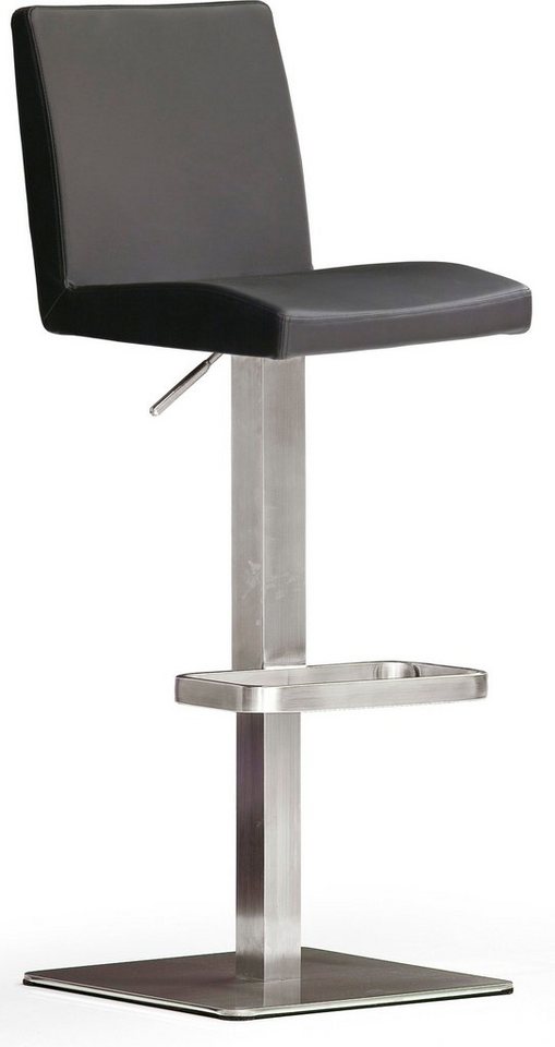 MCA furniture Bistrostuhl BARBECOOL Barhocker Bistrostuhl Tresenhocker, mit Rückenlehne,Bodenplatte eckig, 180° drehbar, Sitzhöhe von 56-81 cm von MCA furniture
