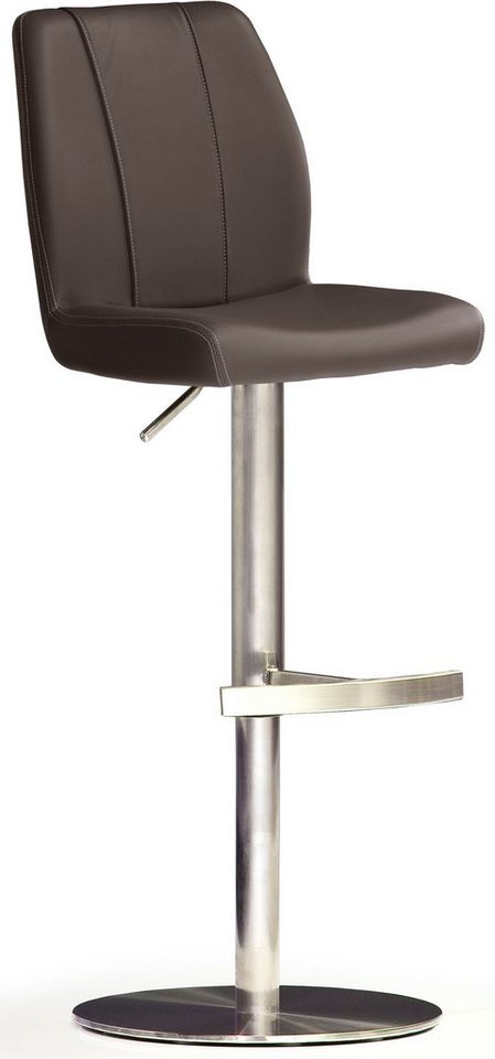 MCA furniture Bistrostuhl BARBECOOL Barhocker Bistrostuhl Tresenhocker, mit Rückenlehne,Bodenplatte rund, 360° drehbar, Sitzhöhe von 56-81 cm MCA furniture Bistrostuhl BARBECOOL Barhocker Bistrostuhl Tresenhocker, mit Rückenlehne,Bodenplatte rund, 360° drehbar, Sitzhöhe von 56-81 cm von MCA furniture