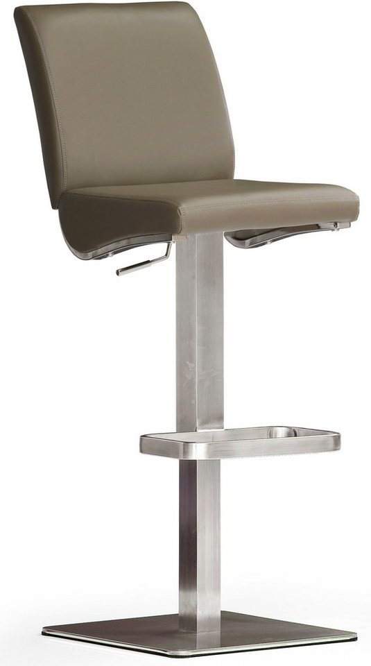 MCA furniture Bistrostuhl BARBECOOL Barhocker Bistrostuhl Tresenhocker, mit Rückenlehne, Bodenplatte eckig, 180° drehbar, Sitzhöhe von 55-80cm MCA furniture Bistrostuhl BARBECOOL Barhocker Bistrostuhl Tresenhocker, mit Rückenlehne, Bodenplatte eckig, 180° drehbar, Sitzhöhe von 55-80cm von MCA furniture