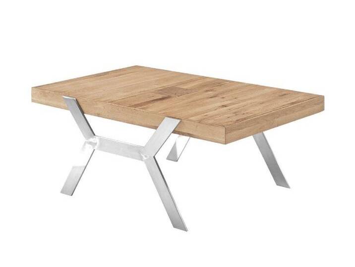 MCA furniture Couchtisch Beistelltisch Burgas, Zereiche massiv, natur, 110 x 45 x 70 cm (no-Set), Breite 110 cm, Tischplatte Echtholzfurnier, braun von MCA-furniture