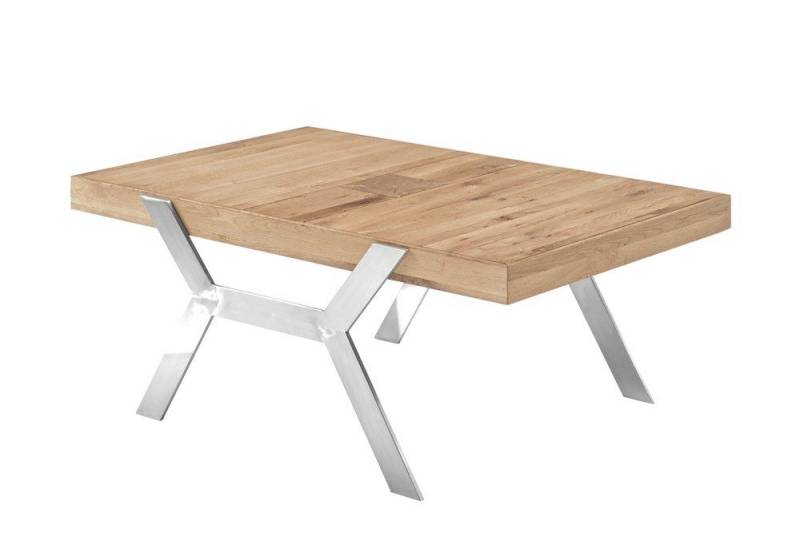 MCA furniture Couchtisch Beistelltisch Burgas, Zereiche massiv, natur, 110 x 45 x 70 cm (no-Set), Breite 110 cm, Tischplatte Echtholzfurnier von MCA furniture