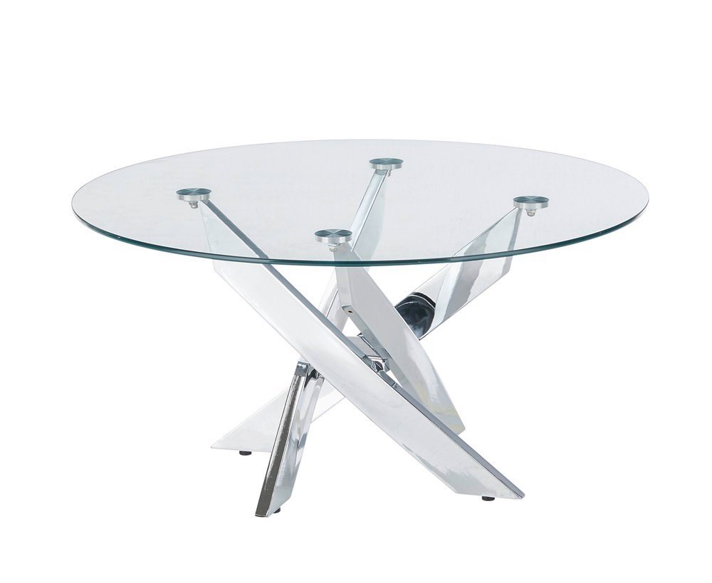 MCA furniture Couchtisch Couchtisch Kopenhagen mit Glasplatte, rund Ø 80 (no-Set), Breite 80 cm, Tischplatte aus Glas von MCA furniture