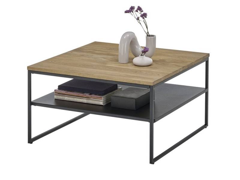 MCA furniture Couchtisch Couchtisch Mineral, 70x70, Eiche / schwarz (no-Set), Breite 70 cm,Tischplatte aus Holz von MCA furniture