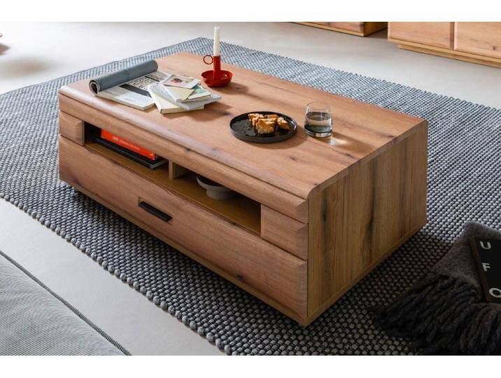 MCA furniture Couchtisch Couchtisch Naxos, auf Rollen, 115x68, Eiche Evoke (No-Set), Breite 115 cm,Tischplatte aus Massivholz, braun von MCA-furniture