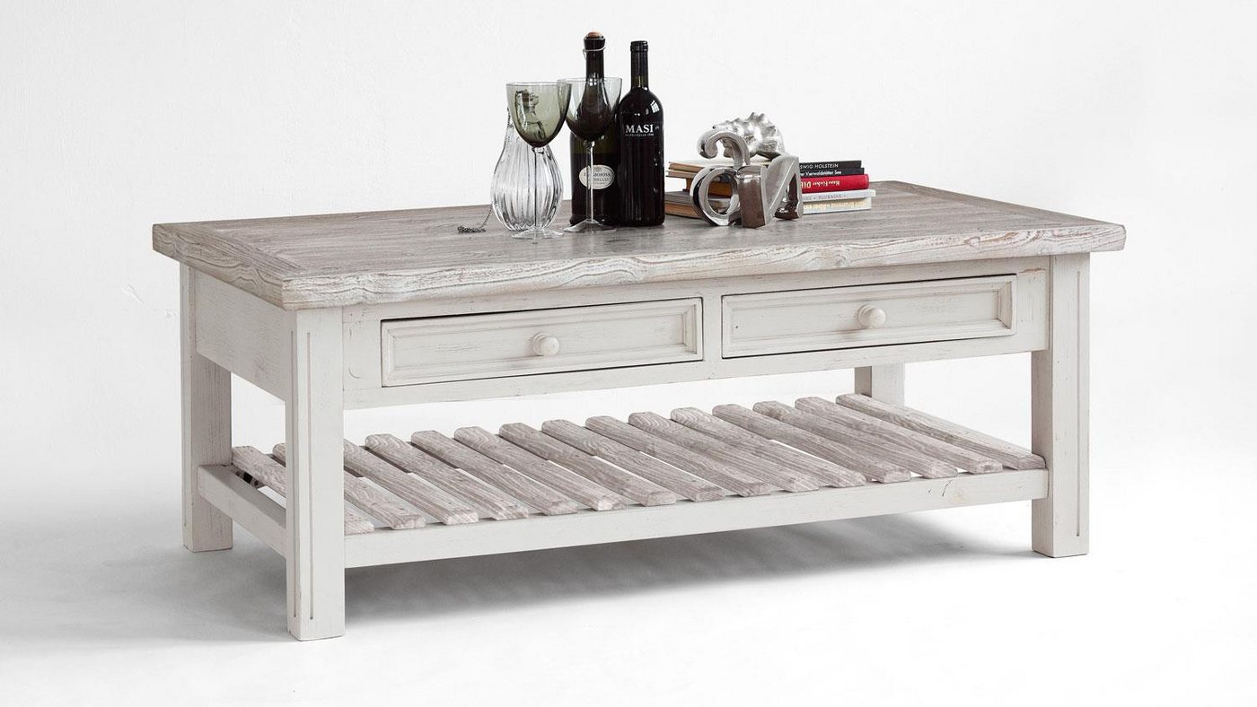 MCA furniture Couchtisch Couchtisch Opus Kiefer massiv vintage used Look Landhaus von MCA furniture