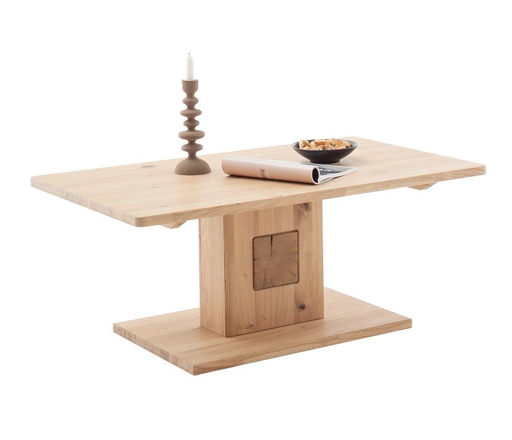 MCA furniture Couchtisch Couchtisch Palma, Ast /Balkeneiche, 110 x 65, Wohnzimmertisch, Kristaleiche geölt von MCA furniture