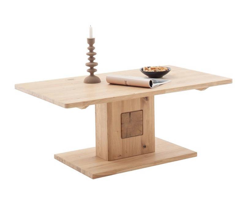 MCA furniture Couchtisch Couchtisch Palma, Ast /Balkeneiche, 110 x 65, Wohnzimmertisch, Kristaleiche geölt von MCA furniture