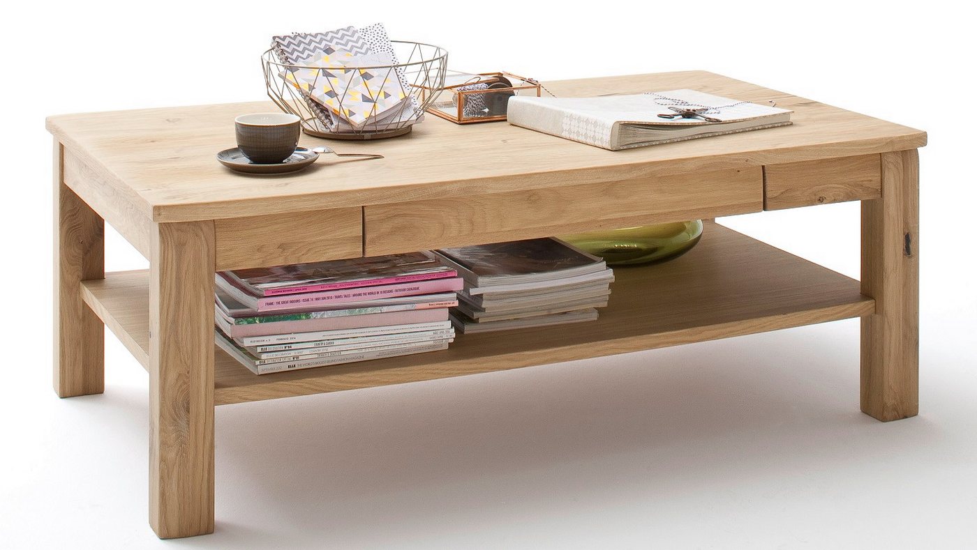 MCA furniture Couchtisch Couchtisch Santori, 115x65, Eiche Bianco (No-Set), Breite 115 cm,Tischplatte aus Massivholz von MCA furniture
