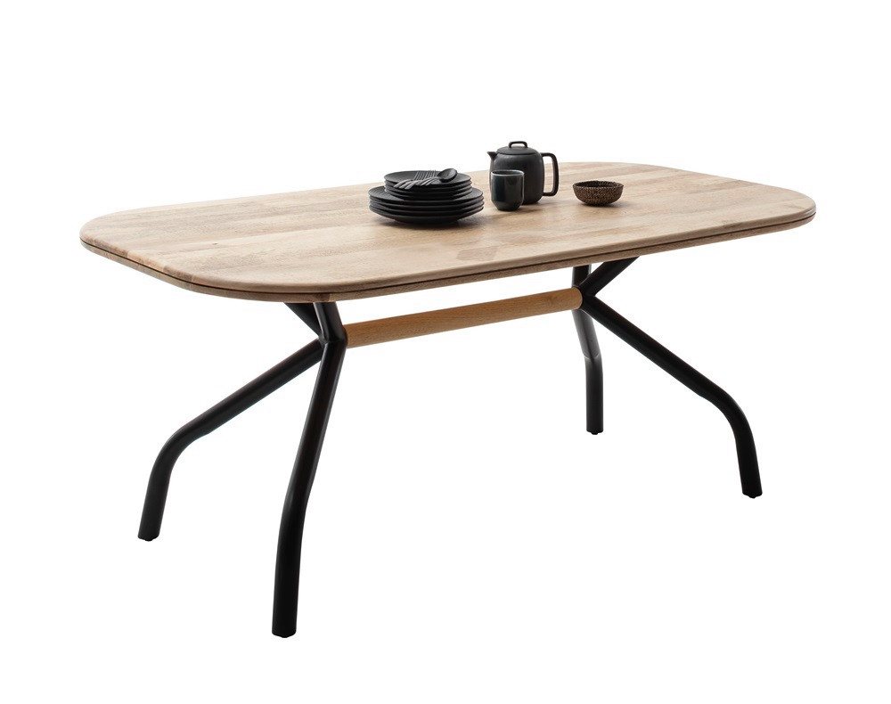 MCA furniture Esstisch Esstisch Biran, Akazie massiv, 180 x 100 (No-Set), 180 cm, Tisch, Esszimmertisch, Küchentisch von MCA furniture