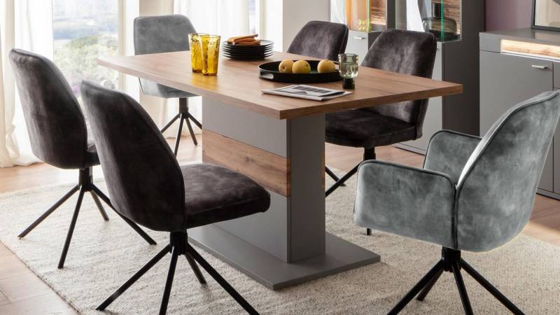 MCA furniture Esstisch Esstisch Marseille arktis grau Wildeiche Melamin 160x90 cm MCA furniture Esstisch Esstisch Marseille arktis grau Wildeiche Melamin 160x90 cm von MCA furniture